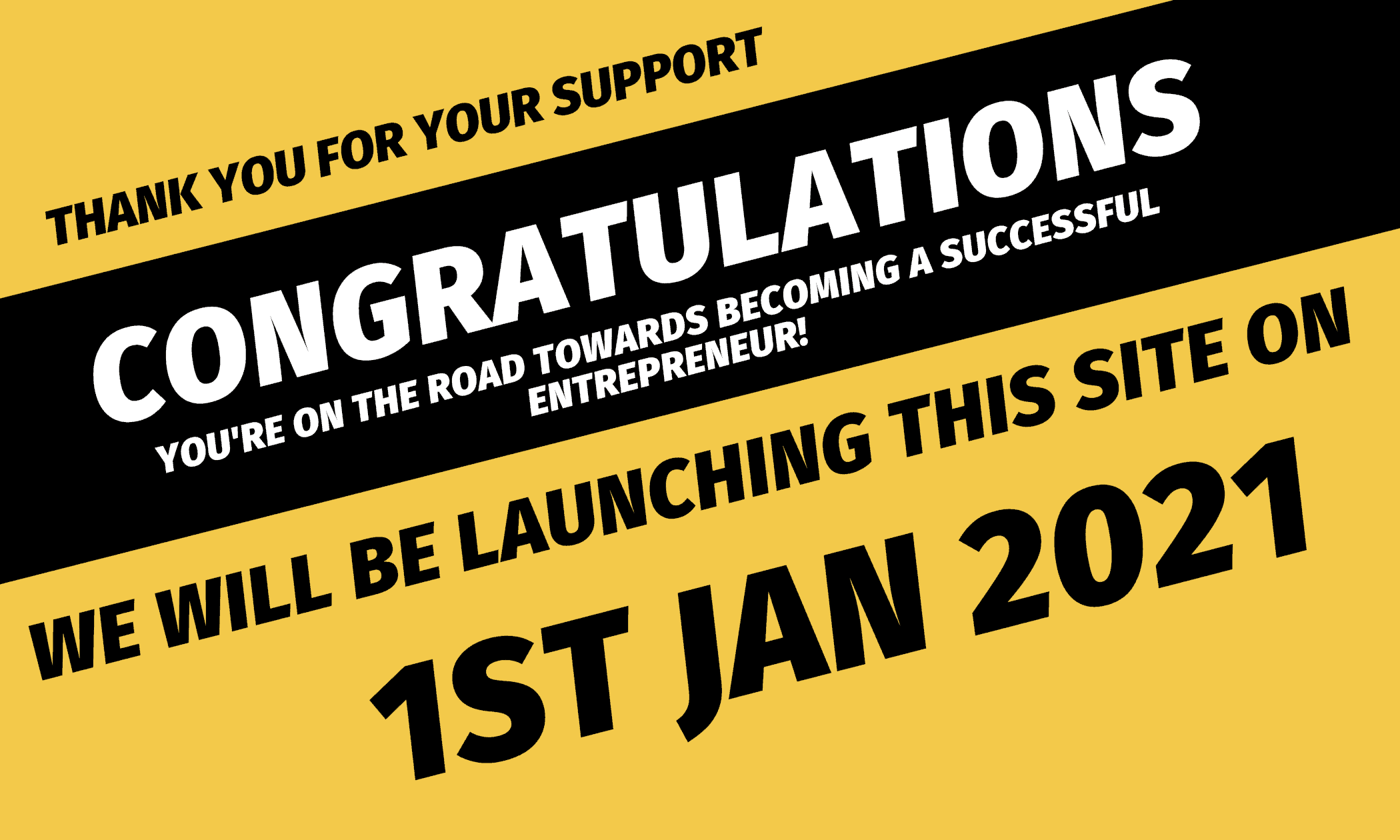 Yellow and Black 60x36 Landscape Voters Education Banner