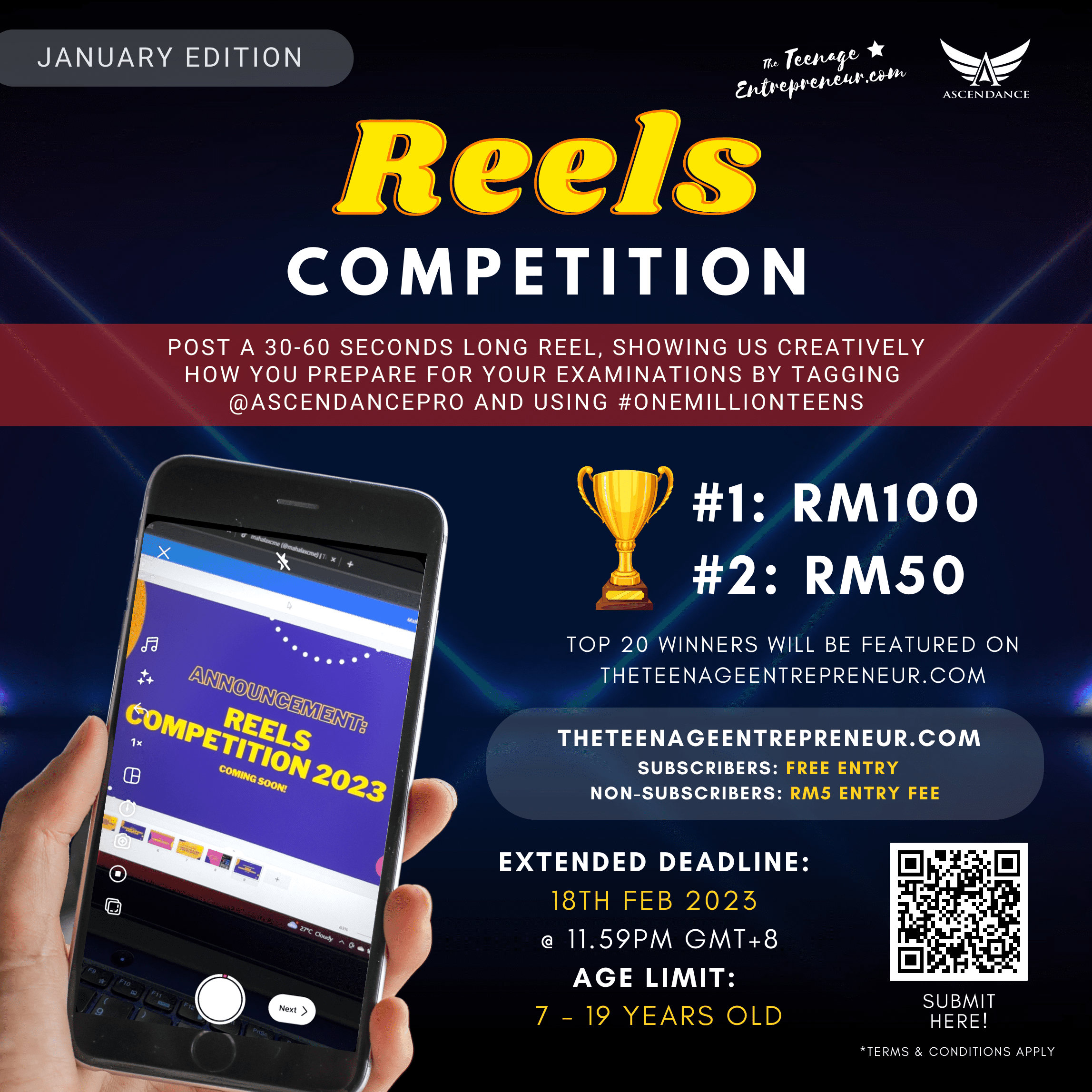 reels competition Updated Poster